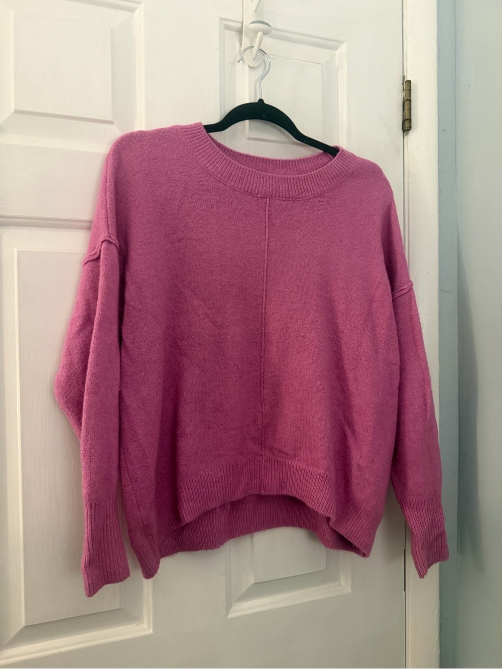 Vince Camuto Mauve Pink Oversized Crewneck Sweater Size S
